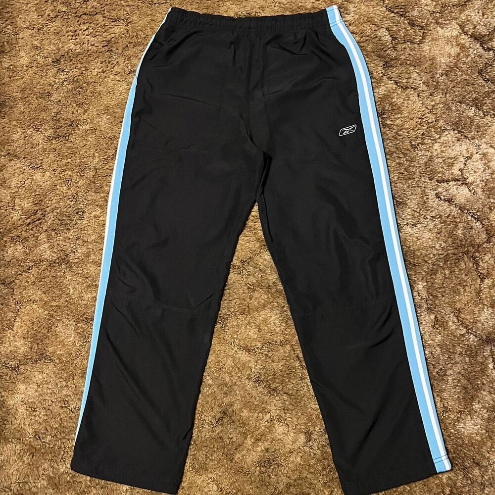 Reebok Sweatpants Joggers Black/Blue Medium